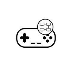 Servers and game joystick - vector illustrator eps ten