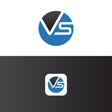 VS Letter Logo Design Template Vector