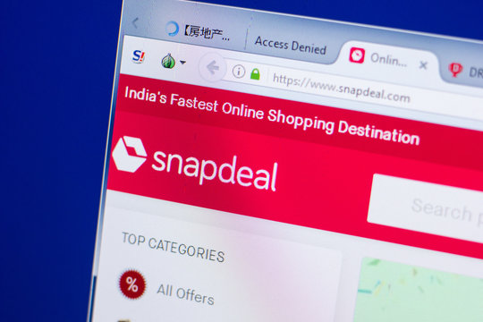 Ryazan, Russia - May 13, 2018: Snapdeal website on the display of PC, url - Snapdeal.com.