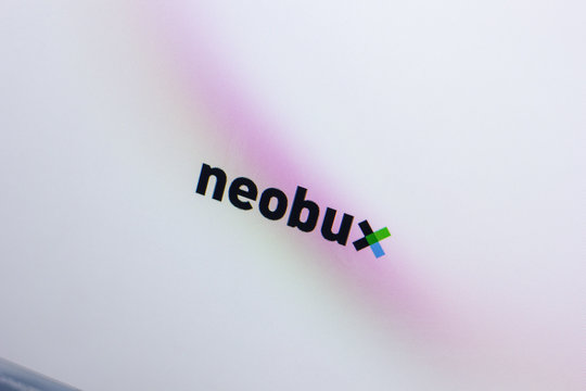 Ryazan, Russia - May 13, 2018: Neobux website on the display of PC, url - Neobux.com.
