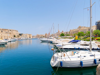 Beautiful port between the cities of Isla and Birgu. Malta
