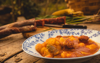 Cocina rústica