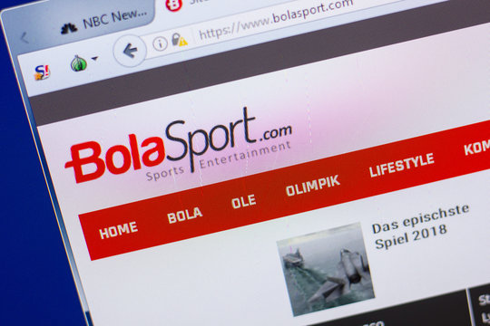Ryazan, Russia - May 13, 2018: Bolasport website on the display of PC, url - Bolasport.com.