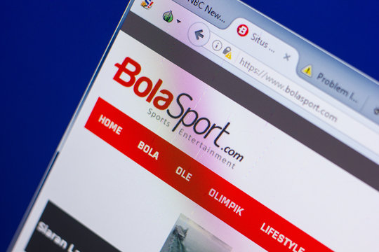 Ryazan, Russia - May 13, 2018: Bolasport website on the display of PC, url - Bolasport.com.