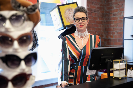 Portrait Confident, Stylish Female Shop Owner