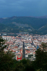 View of Bilbao from a hill