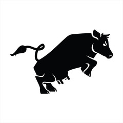 Finance for ladies concept. Who said the charging Bull of Wall Street cannot be a cow? Finance and investments are not a business for men only. 