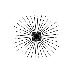 Obraz premium Sunburst,starburst design template isolated on a white background.Fireworks design.