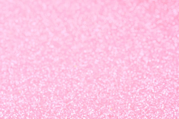 Greeting card for the wedding, Valentine's Day. Pale pink bokeh background. abstract pink sparkling background