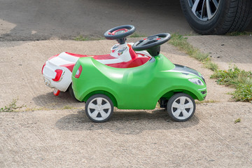 Modern children's plastic cars