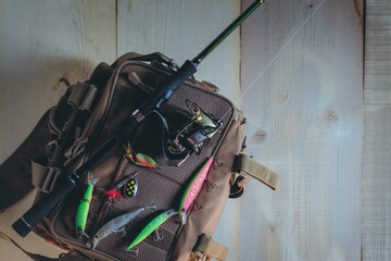 Fishing tackle - fishing spinning, lures and wobblers