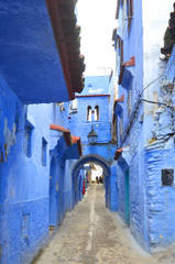 Fototapeta na wymiar Chefchaouen, also known as Chaouen, is a city in northwest Morocco. It is the chief town of the province of the same name, and is noted for its buildings in shades of blue. 