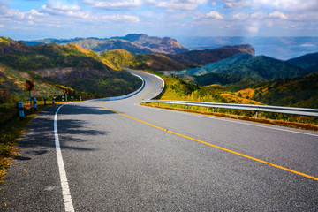   Road and mountain in the province 