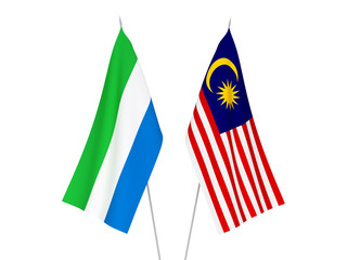 Malaysia and Sierra Leone flags