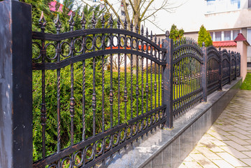 wrought iron fence