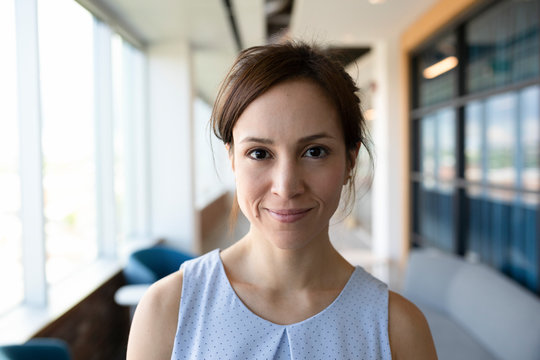 Portrait Confident Businesswoman In Office