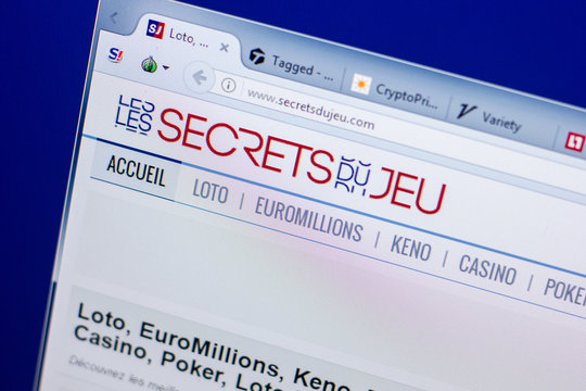 Ryazan, Russia - May 20, 2018: Homepage of SecretsDujeu website on the display of PC, url - SecretsDujeu.com.