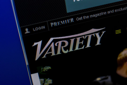 Ryazan, Russia - May 20, 2018: Homepage of Variety website on the display of PC, url - Variety.com.