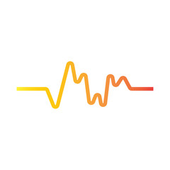 Fototapeta na wymiar Sound waves vector illustration