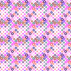 Diagonal square pattern background - geometrical colorful abstract vector design from squares
