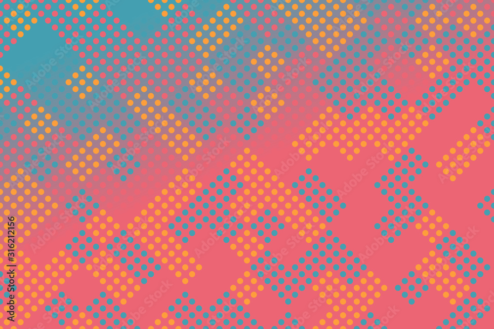 Poster gradient abstract circle pattern background design - colorful vector graphic
