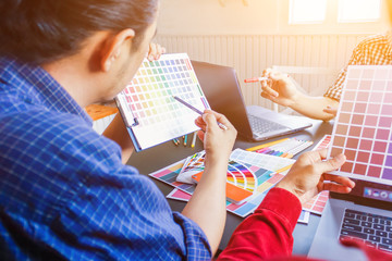 The marketing department and designers are advising about product design to make customers...