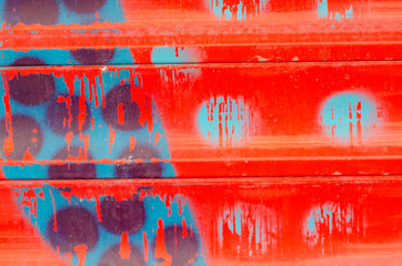 Colourful Impressionist Texture, Red and Blue