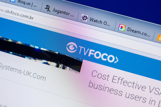 Ryazan, Russia - May 20, 2018: Homepage of Otvfoco website on the display of PC, url - Otvfoco.com.br.