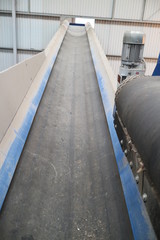 conveyor belt details close up