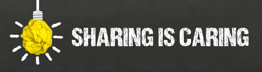 Fototapeta premium Sharing is caring 
