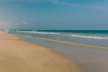Empty tropical beach background