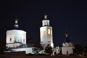 Kazan Kremlin in the evening city of Kazan