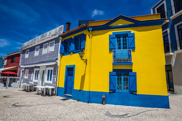 Colorful Buildings In Aveiro - Portugal, Europe