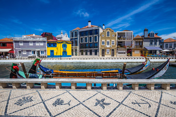 Art Nouveau Buildings And Boats - Aveiro, Portugal