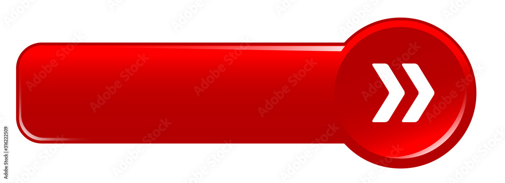 Wall mural red vector web button with arrow