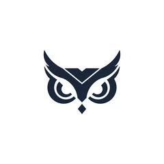 Rolgordijnen owl logo vector, owl icon  template © alinka01