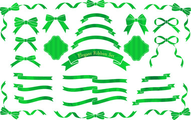 リボン　グリーン　セット