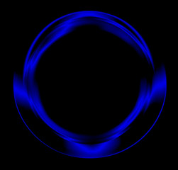 abstract circle on black background 