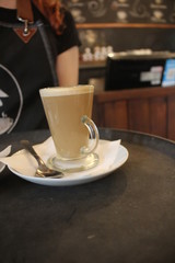 cup of coffee on table