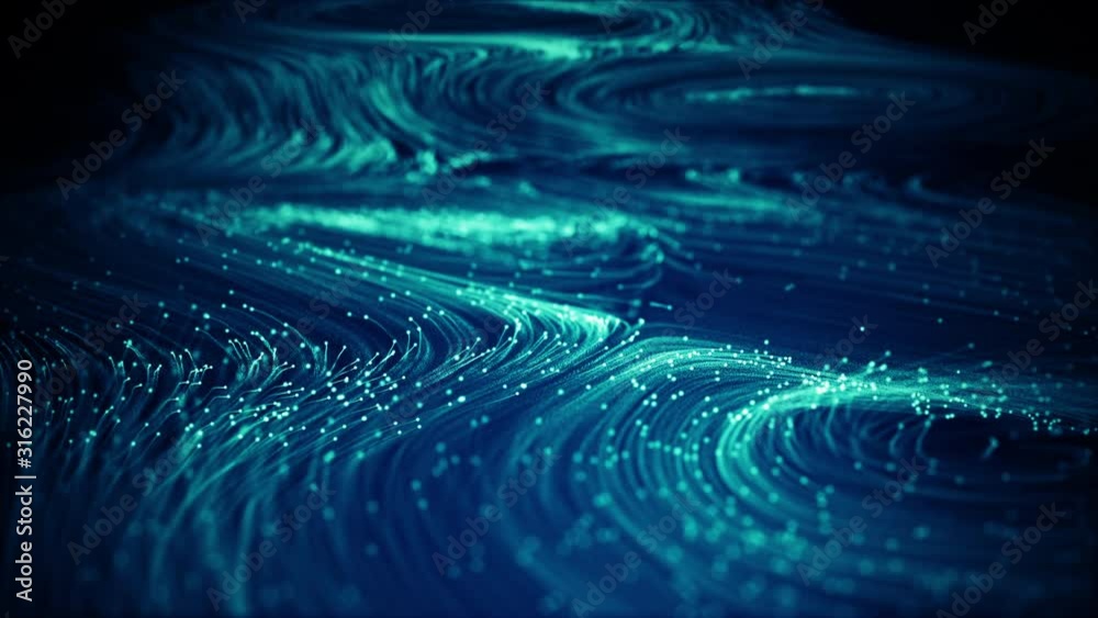 Poster abstract technology big data background concept. motion of digital data flow. transferring of big da