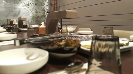 grill of a restaurant