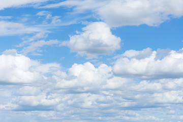 Obraz na płótnie Canvas Blue sky with clouds background.