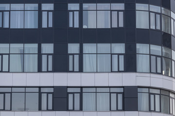 Windows and floors of an office building