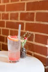 카페에서 자몽에이드