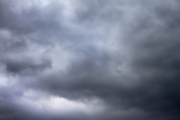 The dark clouds before the rain