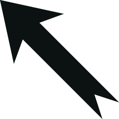 Pfeil Nord West Vektor Symbol Icon Schwarz