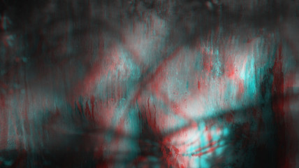 Old dirty dusty window glass with mystical.reflection