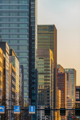 Fototapeta premium Urban Skyscrapers, Shibuya District, Tokyo, Japan