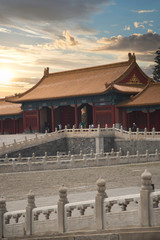 exterior of the Forbidden City in Beijing