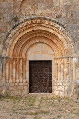 Romanesque church of Quintanarruz. Burgos, Castilla y Leon, Spain